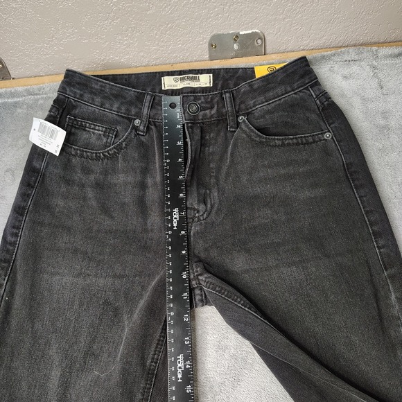 Rock Roll Denim Jeans Womens 26 x 36 Black High Rise Flare Bell Bottoms MRSP $80 - Picture 12 of 16